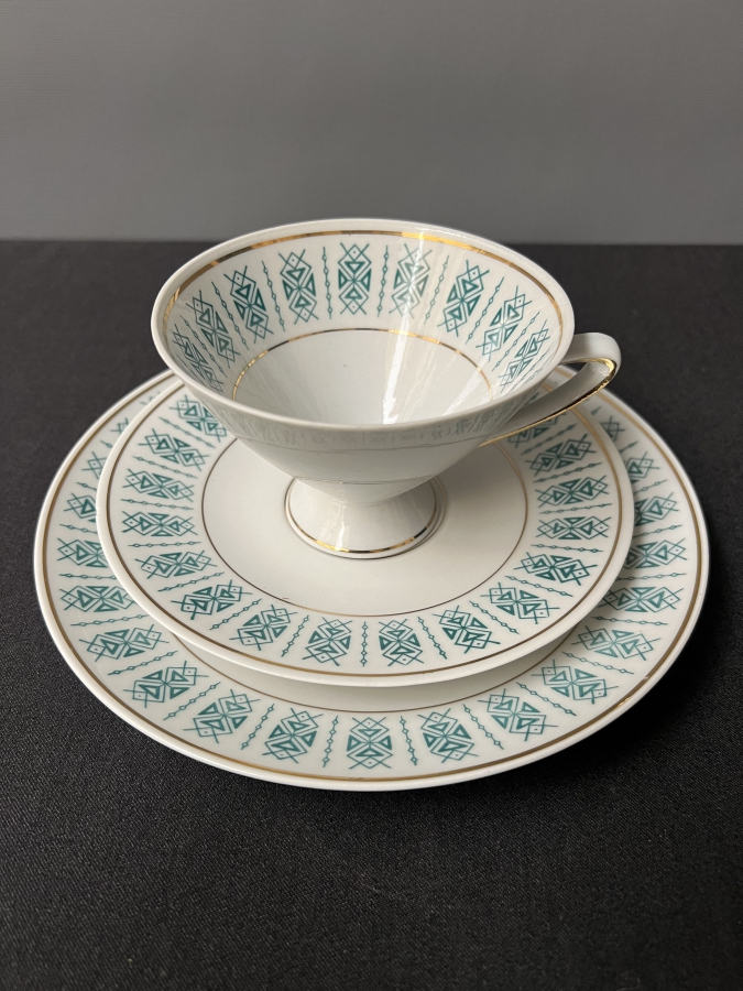 MADE IN DDR İNCE PORSELEN FİNCAN TAKIMI (3’LÜ)