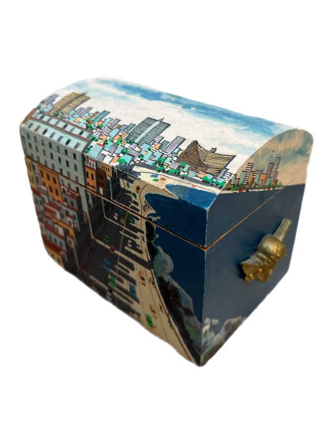 EL BOYAMA KÜBA “EL MALECÓN – LA HABANA” AHŞAP KUTU