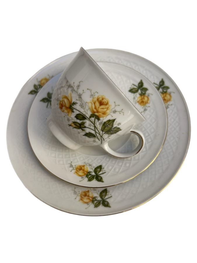 SELTMANN WEIDEN BAVARIA (W. GERMANY) 3’LÜ PORSELEN FİNCAN TAKIMI