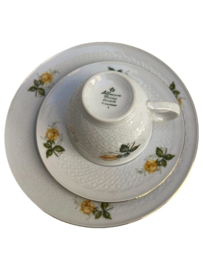 SELTMANN WEIDEN BAVARIA (W. GERMANY) 3’LÜ PORSELEN FİNCAN TAKIMI